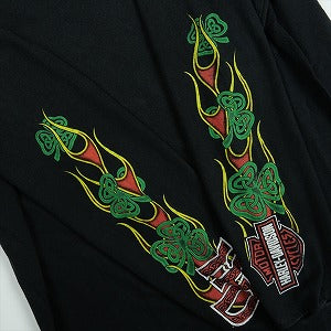 VINTAGE ヴィンテージ Harley-Davidson ハーレーダビッドソン Clover Logo Pocket LS Tee ロンT 黒 Size 【L】 【中古品-良い】 20827821