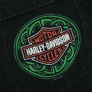 VINTAGE ヴィンテージ Harley-Davidson ハーレーダビッドソン Clover Logo Pocket LS Tee ロンT 黒 Size 【L】 【中古品-良い】 20827821