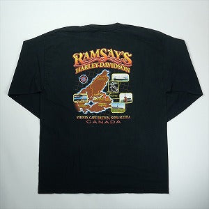 VINTAGE ヴィンテージ Harley-Davidson ハーレーダビッドソン Canada Logo LS Tee ロンT 黒 Size 【XL】 【中古品-良い】 20827822