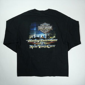 VINTAGE ヴィンテージ Harley-Davidson ハーレーダビッドソン Lightning Thunder Logo LS Tee ロンT 黒 Size 【XL】 【中古品-良い】 20827824