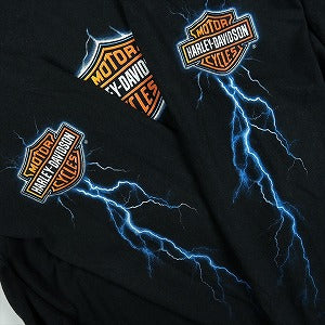 VINTAGE ヴィンテージ Harley-Davidson ハーレーダビッドソン Lightning Thunder Logo LS Tee ロンT 黒 Size 【XL】 【中古品-良い】 20827824