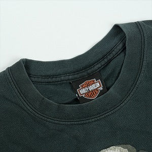 VINTAGE ヴィンテージ Harley-Davidson ハーレーダビッドソン Skull Red Flame Logo LS Tee ロンT 黒 Size 【XL】 【中古品-良い】 20827825