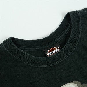 VINTAGE ヴィンテージ Harley-Davidson ハーレーダビッドソン Skull Red Flame Logo LS Tee ロンT 黒 Size 【XL】 【中古品-良い】 20827826