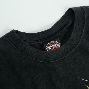 VINTAGE ヴィンテージ Harley-Davidson ハーレーダビッドソン Skull Orange Flame Logo LS Tee ロンT 黒 Size 【L】 【中古品-良い】 20827827