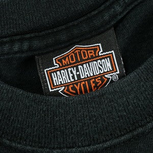 VINTAGE ヴィンテージ Harley-Davidson ハーレーダビッドソン Skull Orange Flame Logo LS Tee ロンT 黒 Size 【L】 【中古品-良い】 20827827