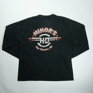 VINTAGE ヴィンテージ Harley-Davidson ハーレーダビッドソン Skull Orange Flame Logo LS Tee ロンT 黒 Size 【L】 【中古品-良い】 20827828