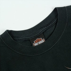 VINTAGE ヴィンテージ Harley-Davidson ハーレーダビッドソン Skull Orange Flame Logo LS Tee ロンT 黒 Size 【L】 【中古品-良い】 20827828