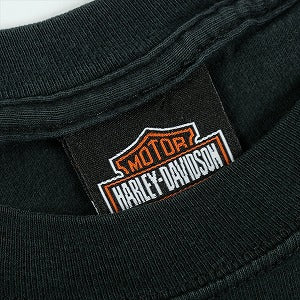 VINTAGE ヴィンテージ Harley-Davidson ハーレーダビッドソン Skull Orange Flame Logo LS Tee ロンT 黒 Size 【L】 【中古品-良い】 20827828