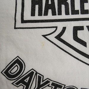 VINTAGE ヴィンテージ Harley-Davidson ハーレーダビッドソン Eagle Yellow Flame Logo LS Tee ロンT 白 Size 【XL】 【中古品-良い】 20827830