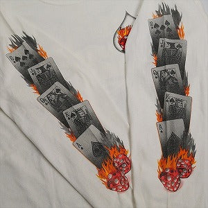 VINTAGE ヴィンテージ Harley-Davidson ハーレーダビッドソン Spade Dice Logo LS Tee ロンT 白 Size 【XL相当】 【中古品-良い】 20827831