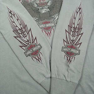 VINTAGE ヴィンテージ Harley-Davidson ハーレーダビッドソン Eagle Logo LS Tee ロンT 灰 Size 【XL】 【中古品-良い】 20827832
