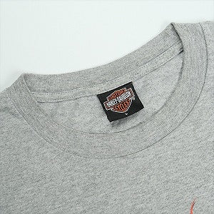 VINTAGE ヴィンテージ Harley-Davidson ハーレーダビッドソン Skull Orange Flame Logo LS Tee ロンT 灰 Size 【L】 【中古品-良い】 20827833