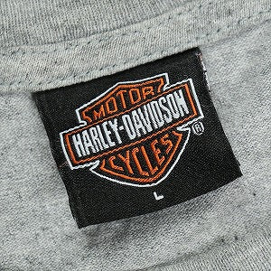 VINTAGE ヴィンテージ Harley-Davidson ハーレーダビッドソン Skull Orange Flame Logo LS Tee ロンT 灰 Size 【L】 【中古品-良い】 20827833