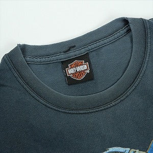 VINTAGE ヴィンテージ Harley-Davidson ハーレーダビッドソン Eagle Blue Flame Tee Tシャツ 黒 Size 【XL相当】 【中古品-良い】 20827836