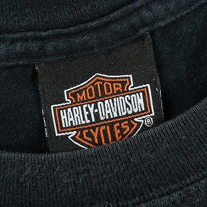 VINTAGE ヴィンテージ Harley-Davidson ハーレーダビッドソン Eagle Logo Red Flame Tee Tシャツ 黒 Size 【XL】 【中古品-良い】 20827838