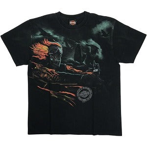 VINTAGE ヴィンテージ Harley-Davidson ハーレーダビッドソン Driving Logo Tee Tシャツ 黒 Size 【L】 【中古品-良い】 20827840