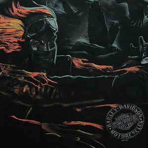 VINTAGE ヴィンテージ Harley-Davidson ハーレーダビッドソン Driving Logo Tee Tシャツ 黒 Size 【L】 【中古品-良い】 20827840