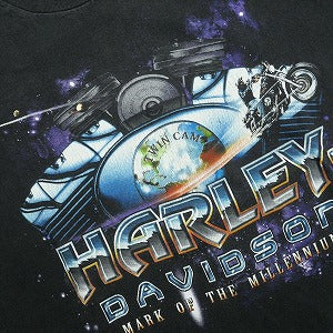 VINTAGE ヴィンテージ Harley-Davidson ハーレーダビッドソン Universe Logo Tee Tシャツ 黒 Size 【L】 【中古品-良い】 20827843