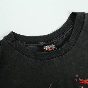 VINTAGE ヴィンテージ Harley-Davidson ハーレーダビッドソン Motorcycle Flame Wing Logo Tee Tシャツ 黒 Size 【L】 【中古品-良い】 20827844
