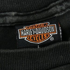 VINTAGE ヴィンテージ Harley-Davidson ハーレーダビッドソン Motorcycle Flame Wing Logo Tee Tシャツ 黒 Size 【L】 【中古品-良い】 20827844