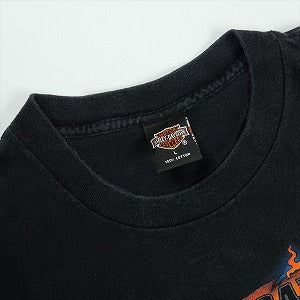 VINTAGE ヴィンテージ Harley-Davidson ハーレーダビッドソン Dog Logo Flame Tee Tシャツ 黒 Size 【L】 【中古品-良い】 20827846