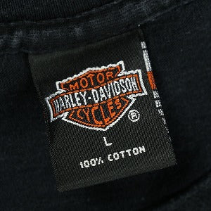 VINTAGE ヴィンテージ Harley-Davidson ハーレーダビッドソン Dog Logo Flame Tee Tシャツ 黒 Size 【L】 【中古品-良い】 20827846