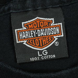 VINTAGE ヴィンテージ Harley-Davidson ハーレーダビッドソン Wolf Logo Motorcycle Tee Tシャツ 黒 Size 【L】 【中古品-良い】 20827847