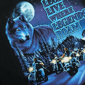 VINTAGE ヴィンテージ Harley-Davidson ハーレーダビッドソン Wolf Logo Motorcycle Tee Tシャツ 黒 Size 【L】 【中古品-良い】 20827847