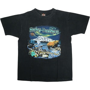 VINTAGE ヴィンテージ Harley-Davidson ハーレーダビッドソン Bare Logo Motorcycle Tee Tシャツ 黒 Size 【L】 【中古品-良い】 20827848