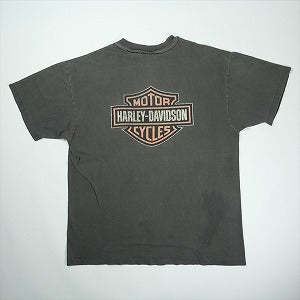 VINTAGE ヴィンテージ Harley-Davidson ハーレーダビッドソン Eagle Logo Hibiscus Tee Tシャツ 黒 Size 【L】 【中古品-良い】 20827849