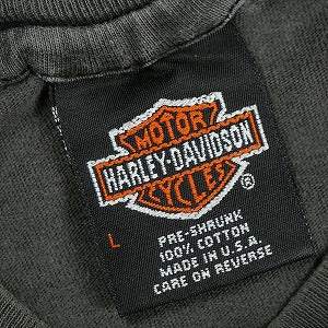 VINTAGE ヴィンテージ Harley-Davidson ハーレーダビッドソン Eagle Logo Hibiscus Tee Tシャツ 黒 Size 【L】 【中古品-良い】 20827849