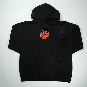VINTAGE ヴィンテージ West Coast Choppers ウェストコーストチョッパーズ Red Iron Cross Hoodie パーカー 黒 Size 【L】 【中古品-良い】 20827996