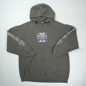 VINTAGE ヴィンテージ West Coast Choppers ウェストコーストチョッパーズ Metallic Iron Cross Hoodie パーカー チャコール Size 【M】 【中古品-良い】 20827997