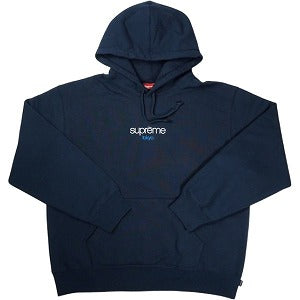 SUPREME シュプリーム 25FW Classic Logo Shop Hooded Sweatshirt Navy 日本限定スウェットパーカー 紺 Size 【M】 【新古品・未使用品】 20828018