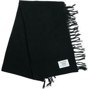 WTAPS ダブルタップス 25AW WRAP 02 SCARF COTTON 252BXDT-AC02 スカーフ マフラー 黒 Size 【フリー】 【新古品・未使用品】 20828142
