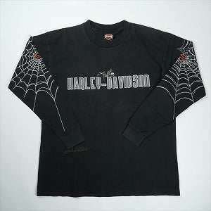 VINTAGE ヴィンテージ Harley Davidson ハーレーダビッドソン Spider Web LS Tee ロンT 黒 Size 【L】 【中古品-良い】 20828148
