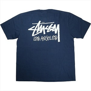 STUSSY ステューシー STOCK LOS ANGELES TEE NAVY  LA限定Tシャツ 紺 Size 【XL】 【新古品・未使用品】 20828398