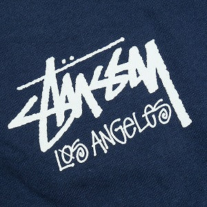 STUSSY ステューシー STOCK LOS ANGELES TEE NAVY  LA限定Tシャツ 紺 Size 【XL】 【新古品・未使用品】 20828398