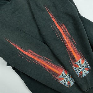 VINTAGE ヴィンテージ West Coast Choppers ウェストコーストチョッパーズ Flame Iron Cross Hoodie パーカー 黒 Size 【M】 【中古品-良い】 20828404