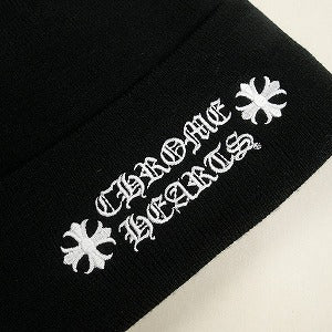 CHROME HEARTS クロム・ハーツ WATCH CAP BLACK/WHITE ビーニー 黒 Size 【フリー】 【新古品・未使用品】 20828413