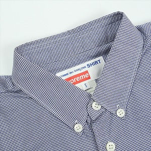 SUPREME シュプリーム × COMME des GARCONS SHIRT 13SS Gusset Shirt シャツ 紺 Size 【S】 【中古品-良い】 20828417
