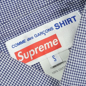 SUPREME シュプリーム × COMME des GARCONS SHIRT 13SS Gusset Shirt シャツ 紺 Size 【S】 【中古品-良い】 20828417