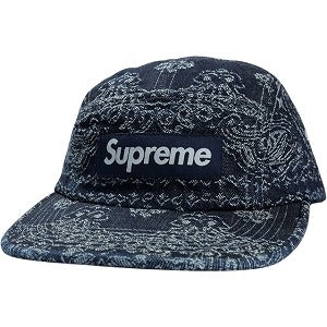 SUPREME シュプリーム 25SS Bandana Jacquard Denim Camp Cap Indigo キャンプキャップ インディゴ Size 【フリー】 【中古品-非常に良い】 20828418