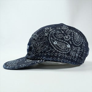 SUPREME シュプリーム 25SS Bandana Jacquard Denim Camp Cap Indigo キャンプキャップ インディゴ Size 【フリー】 【中古品-非常に良い】 20828418