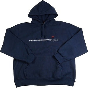 SUPREME シュプリーム 23AW Shop Small Box Hooded Sweatshirt Navy 東京限定スウェットパーカー 紺 Size 【XL】 【新古品・未使用品】 20828452