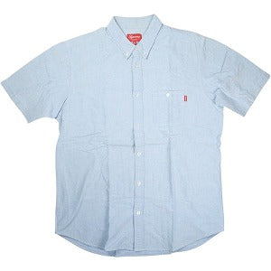 SUPREME シュプリーム S/S Oxford Shirt  Light Blue 半袖 オックスフォードシャツ 青 Size 【XL】 【中古品-非常に良い】 20828457