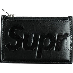 SUPREME シュプリーム 25FW Leather Zip Card Holder Black カードケース 黒 Size 【フリー】 【新古品・未使用品】 20828462