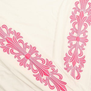 CHROME HEARTS クロム・ハーツ HORSESHOE L/S TEE WHITE/PINK ロンT 白 Size 【XL】 【新古品・未使用品】 20828494