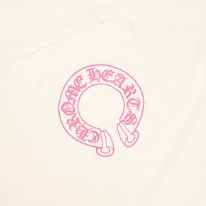 CHROME HEARTS クロム・ハーツ HORSESHOE L/S TEE WHITE/PINK ロンT 白 Size 【XL】 【新古品・未使用品】 20828494