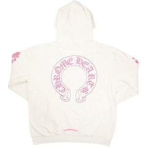 CHROME HEARTS クロム・ハーツ HORSESHOE HOODIE WHITE/PINK パーカー 白 Size 【S】 【新古品・未使用品】 20828495